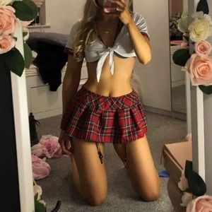 School girl lingerie costume